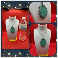 Wire-Wrapped Teal Howlite Necklace
