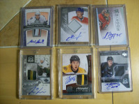 6 CARTES HOCKEY 6 CARDS, THE CUP AUTO PATCH ROOKIE,MINT CODTN.