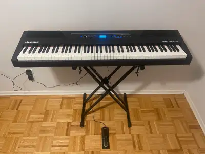 Alesis Recital Pro 88-Key Digital Piano with Stand and Pedal, View more