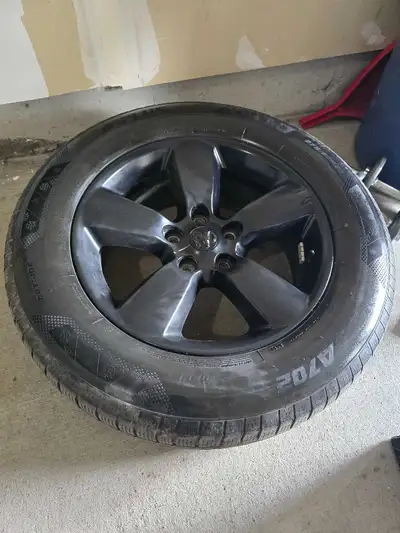I have four 20" Oem Alloy Rims with winter tires. Used For Dodge Ram . 275/60R/20 Dealer price is $1...
