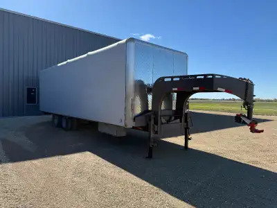 • 2018 Precision Gooseneck Trailer • 30" Deck • 2 - 12,000 lb axles • 30,000lb gvw • Electric over H...
