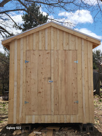 Shed. 10x8 Spruce board and batton.