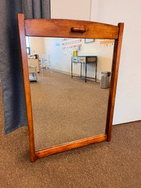 Large wooden frame mirror /Floor Mirror $7