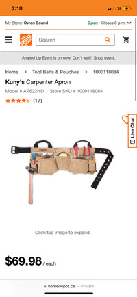 Kuny’s Carpenter Apron