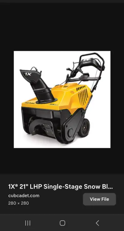 SNOW BLOWER SEMI NEW, View more