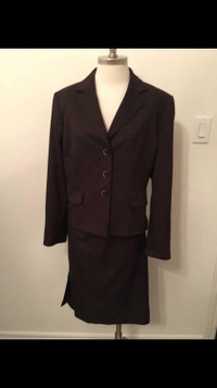 NEW! EVAN-PICONE Designer 2-piece Suit (Dark Brown) SIZE 14
