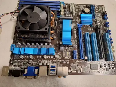 Asus M5A88-V Evo ATX motherboard with CPU and Ram, View more