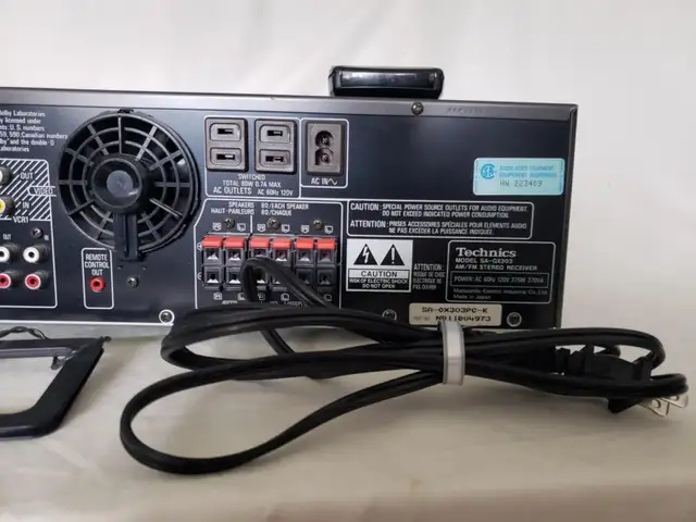 Technics SA-GX303 A/V Receiver with Remote in Stereo Systems & Home Theatre in City of Toronto - Image 10