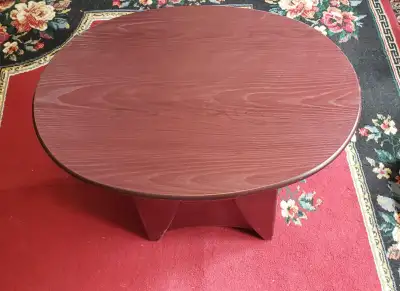 Formica dark mahogany coffee table by inch 25.5 x 19.25 x 18, View more