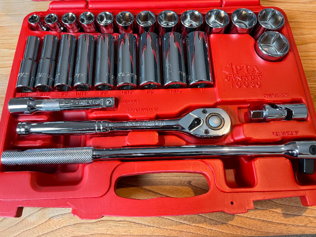 PTA 26 piece 1/2″ DR SAE Socket Set in Hand Tools in Kamloops - Image 3