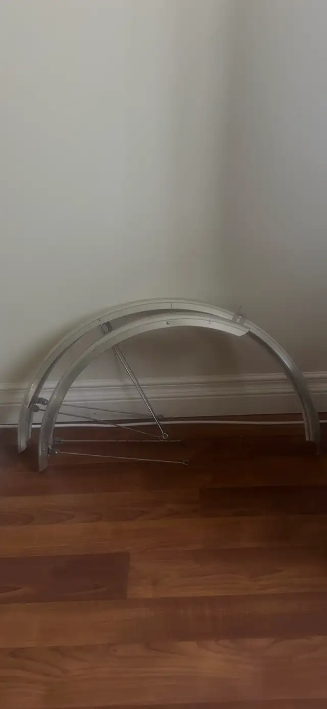 Vintage aluminum bicycle fenders, $65.