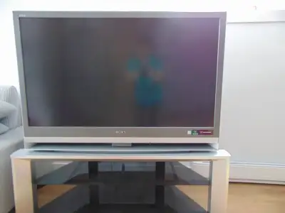 Meuble TV en verre avec Télé Sony fonctionnelle, View more