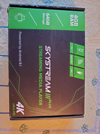 Skystream III Plus 4K Android streaming box