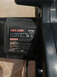 Skillsaw circular saw 5150 7 1/4’’ 21/8HP 4500amps used