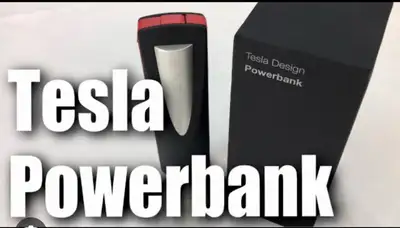 $40 Tesla Powerbank - new Tesla have released a sleek portable battery pack for your phone. The Tesl...