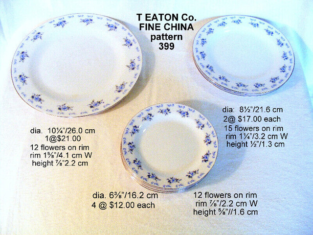 Vintage Eaton’s Fine China dishes cup/saucer,sugar bow/Lid  #399 in Arts & Collectibles in City of Toronto - Image 2