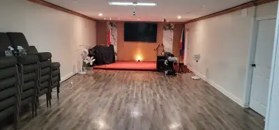 Beautiful church space for rental newly renovated in a desirable location Keele St and Wilson Ave ar...