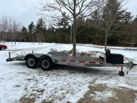 18’ galvanized car trailer