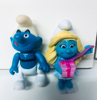 2 Smurf Schtroumpf Figures by Peyo (price for both)