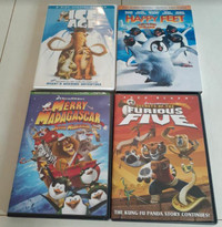 Ice Age Happy Feet Secrets of the Furious Five &  Madagascar DVD