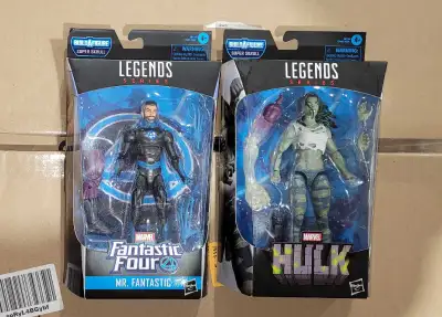Marvel Legends Mr. Fantastic & She-Hulk, Super Skrull BAF, View more