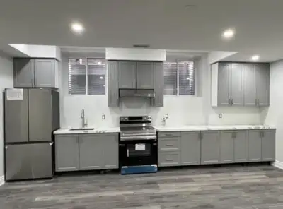 Spacious 2 Bedroom and 1 washroom (2 year old) basement apartment with 9 ft. ceiling in highly desir...