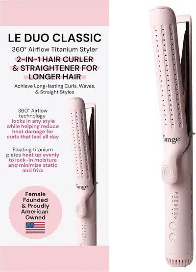 L'ANGE HAIR Le Duo Grande 360° Airflow Styler | 2-in-1 Curling, View more
