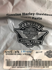 Harley Davidson mechanical speedo cable