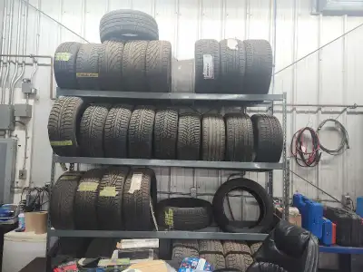 Over 15 sets of wheels and tires (mostly Mercedes) and several sets of tires, singles and doubles. L...