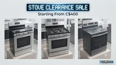 STOVE CLEARANCE SALE | Starting From C$400, View more