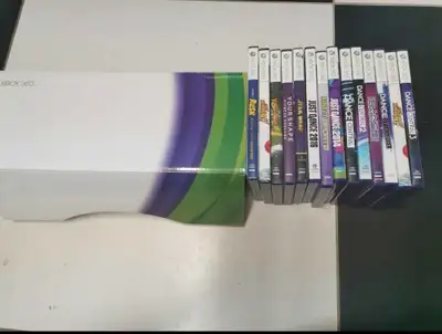 Xbox 360 Kinect and 14 games., View more