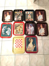 VARIOUS COCA COLA ADVERTISING SERVING TRAYS 