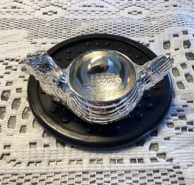 Vintage MAYELL Silver-Plated Chicken Hen Egg Cup Made in England, View more