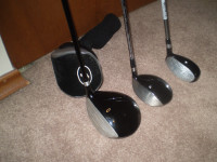 1 - 3 - 4 L/H DRIVER and IRONS GOLF CLUBS ALL IN EXCELLENT SHAPE