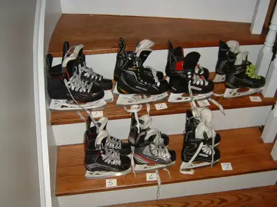 JUNIOR AND YOUTH BAUER HOCKEY SKATES-8,9,10,11,12,13,1,2,3.5, View more