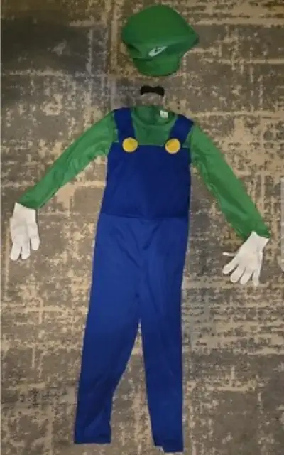 Luigi adult female halloween costume size small, View more