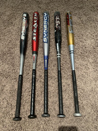 Easton and Worth softball / slo pitch bats, home run derby