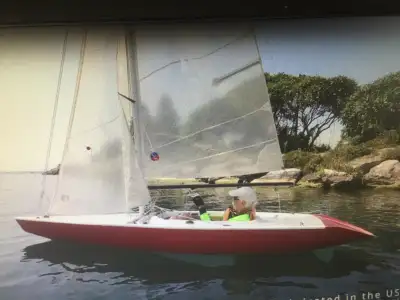 1/5th Scale Mid 80s Americas Cup 12 Meter Sailboat Replica. Only +/- 300 sold Spinnaker + Pole Custo...