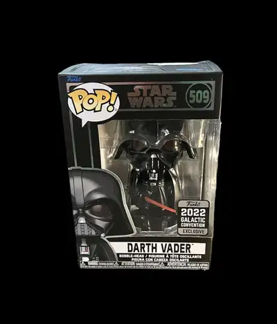Funko Pop Star Wars DARTH VADER #509 Funko 2022 galactic convention exclusive New Excellent Conditio...