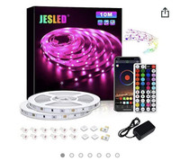 16.4ft LED Strip Lights APP Control,JESLED Bluetooth Music Sync