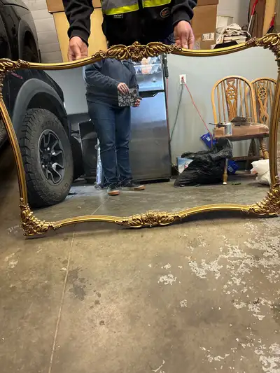 Gold Ornate Mirror, View more