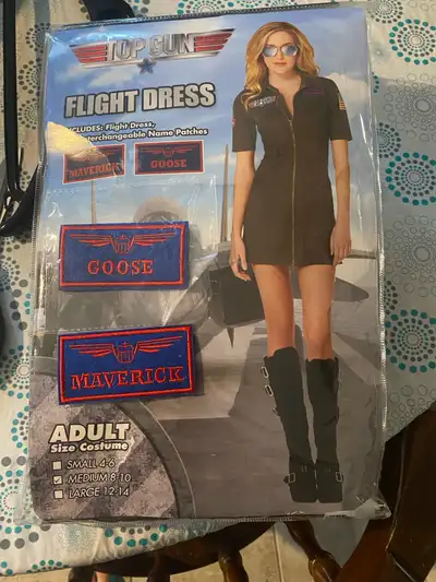Halloween Costume, Topgun, Women’s M, pick up St. Thomas , View more