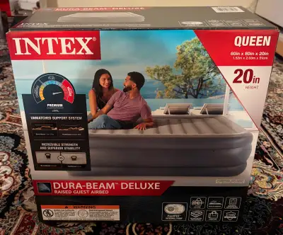 Intex Dura-Beam Deluxe Queen Airbed Brand New, View more