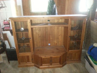 pine wall unit