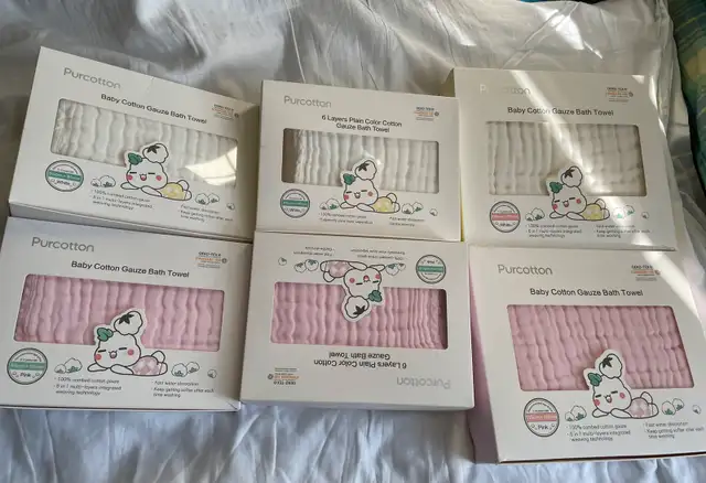 6 Girl Purcotton Baby Cotton Gauze Bath Towel 628632577171221220