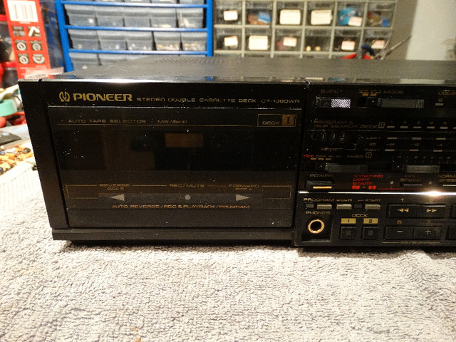 Pioneer CT-1380CW Dual Cassette deck, premium unit, audiophile in Stereo Systems & Home Theatre in Kingston - Image 2