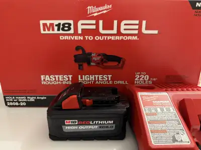 Milwaukee Hole Hawg, 6 amp battery and charger , View more