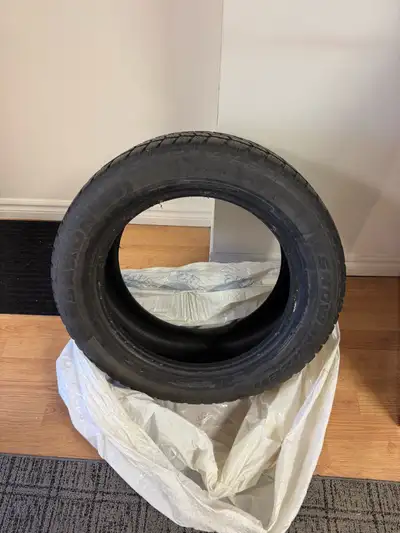 Set of 4 almost new winter tires. Size 225/55R17. Willing to trade, make an offer.