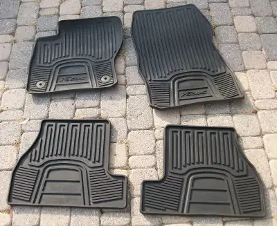 Complete set of factory Ford 2018 Focus All Season Custom Fit Floor Mats. In good condition. Will fi...