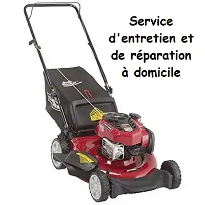 Service d'entretien et réparation à domicile de tondeuses à gazon, souffleuses à neige et autres, to...